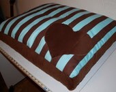 Tiffany Blue Stripes Pet Bed