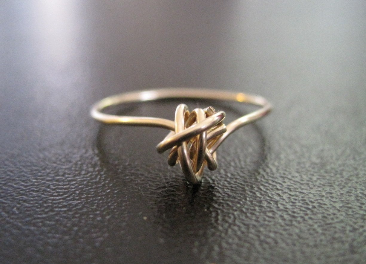 Forever Love Knot Ring in Gold Filled