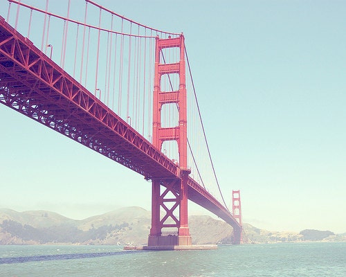 San Francisco Photography, California Art, Golden Gate Bridge, Summer, Landscape, Ocean -A Golden Summer