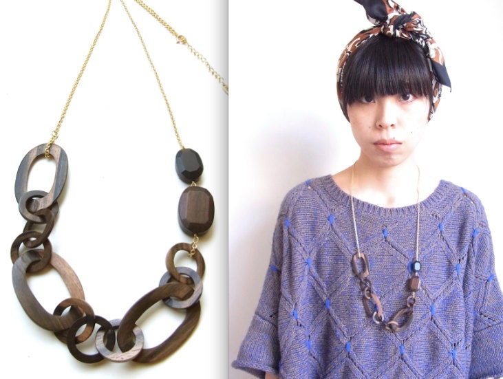 Wood Wood Chain Necklace - limited edition