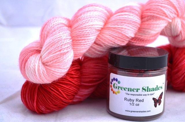 Ruby Red - Greener Shades Dyes - One .5 ounce jar