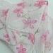 SILK SCARF flowers, hand dyed, Spring Blossoms, pink, green