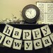 HAPPY NEW YEAR Double Banner Garland Sign