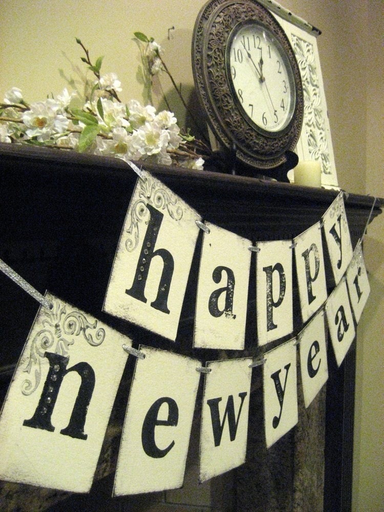 New Year Banner HAPPY NEW YEAR Decoration