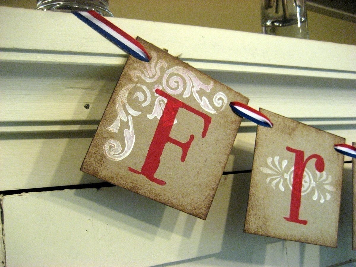 4th of July decoration FREEDOM Banner