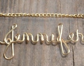 Name Necklace in gold