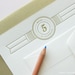 letterpress fifth anniversary card