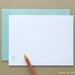 letterpress sea shell note cards