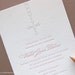 letterpress baptism / christening / first communion invitations