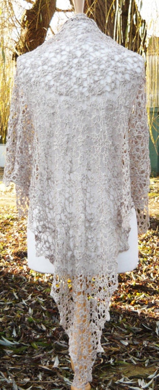 TINUVIEL Crochet Lace Shawl PDF Pattern