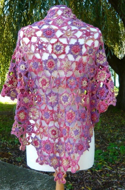 AURORA Crochet Lace Shawl PDF Pattern