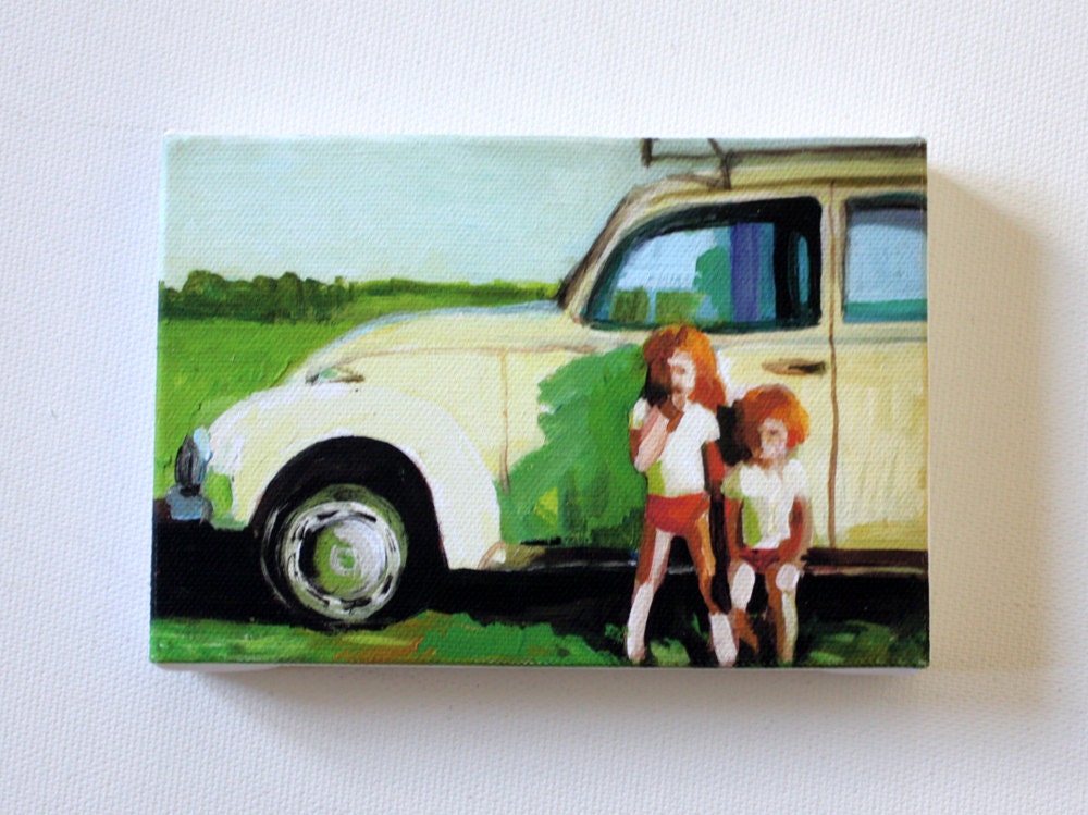 Infront of the sun / Tiny canvas print