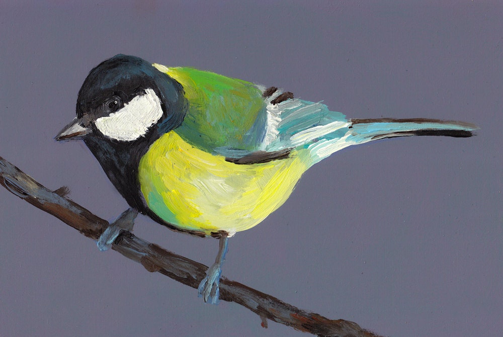 Songbird / Blue background