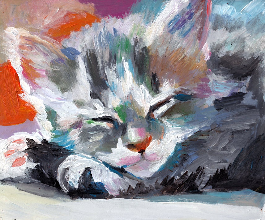 Small cat / Original painting