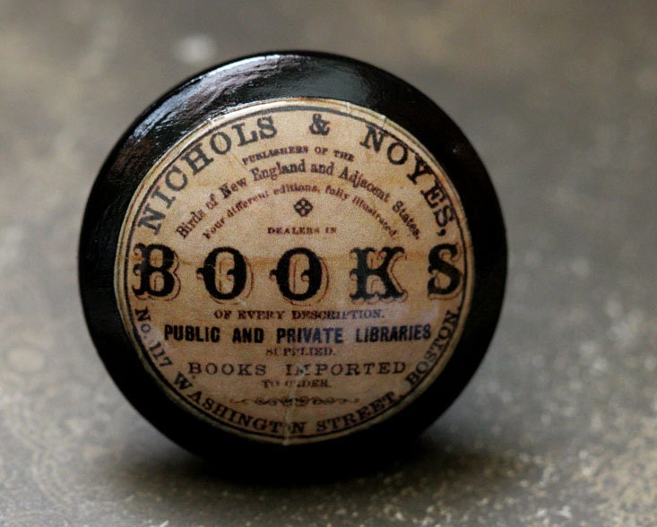 Vintage Knobs The Books Door Pull