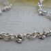 Sterling Silver Knots Necklace. Knot Link. Linked Sturdy Handmade Chain. Rustic Links. 18" -Ra-