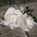Wedding Feather Flower Bridal Hair Accessory Clip - EVANGELINE