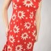RESERVED Vintage 1940s Hawaiian Dress // Red and White Wedding Holoku with Train
