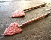 Copper Spear Earrings