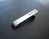 1.5 - thicker 20g - tie bar - Custom Text - Sterling Silver