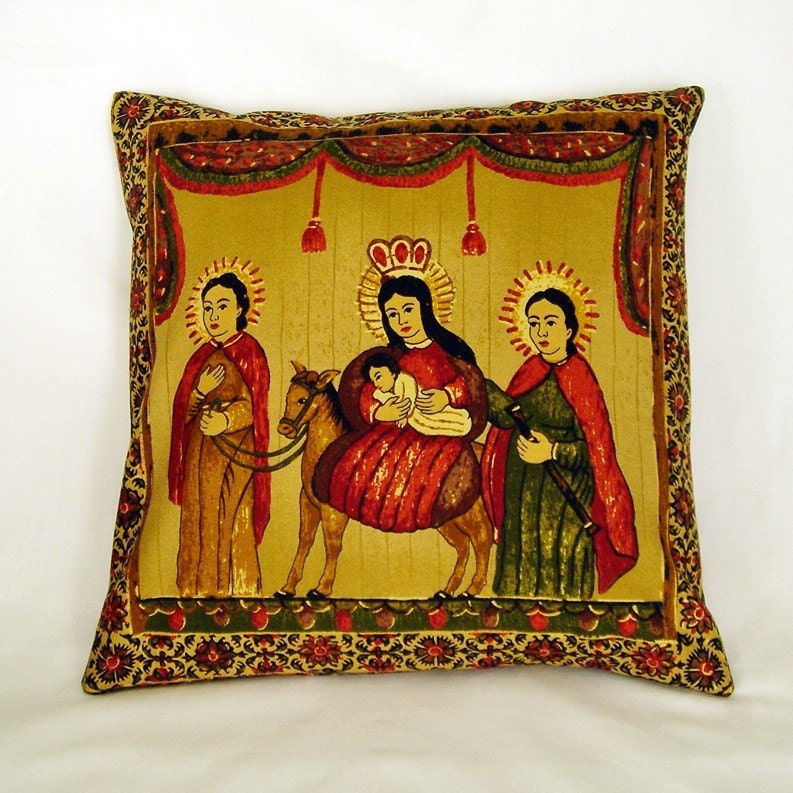 VIrgin Mary and Baby Jesus Pillow