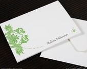 Bellevue Personalized Note Card Custom Personalized Stationery Personalized Stationary Set of 10 - Choose Your Color