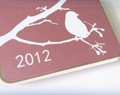 Mini Binder Series-(The Refillable Journal Junky Planner/Weekly Organizer/Keepsake Journal)-Mauve Bird Design