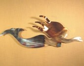 Mermaid Siren Mythology Steel Wall Art Metal Ocean Beach House Coastal Cottage Home Decor Beach Seaside Tidal Surf Sand