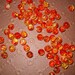 20 grams 8mm glass beads Orange Yellow
