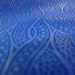 Peacock Blue absolutely breathtaking lambskin printed Italian soft leather - a 4 square feet