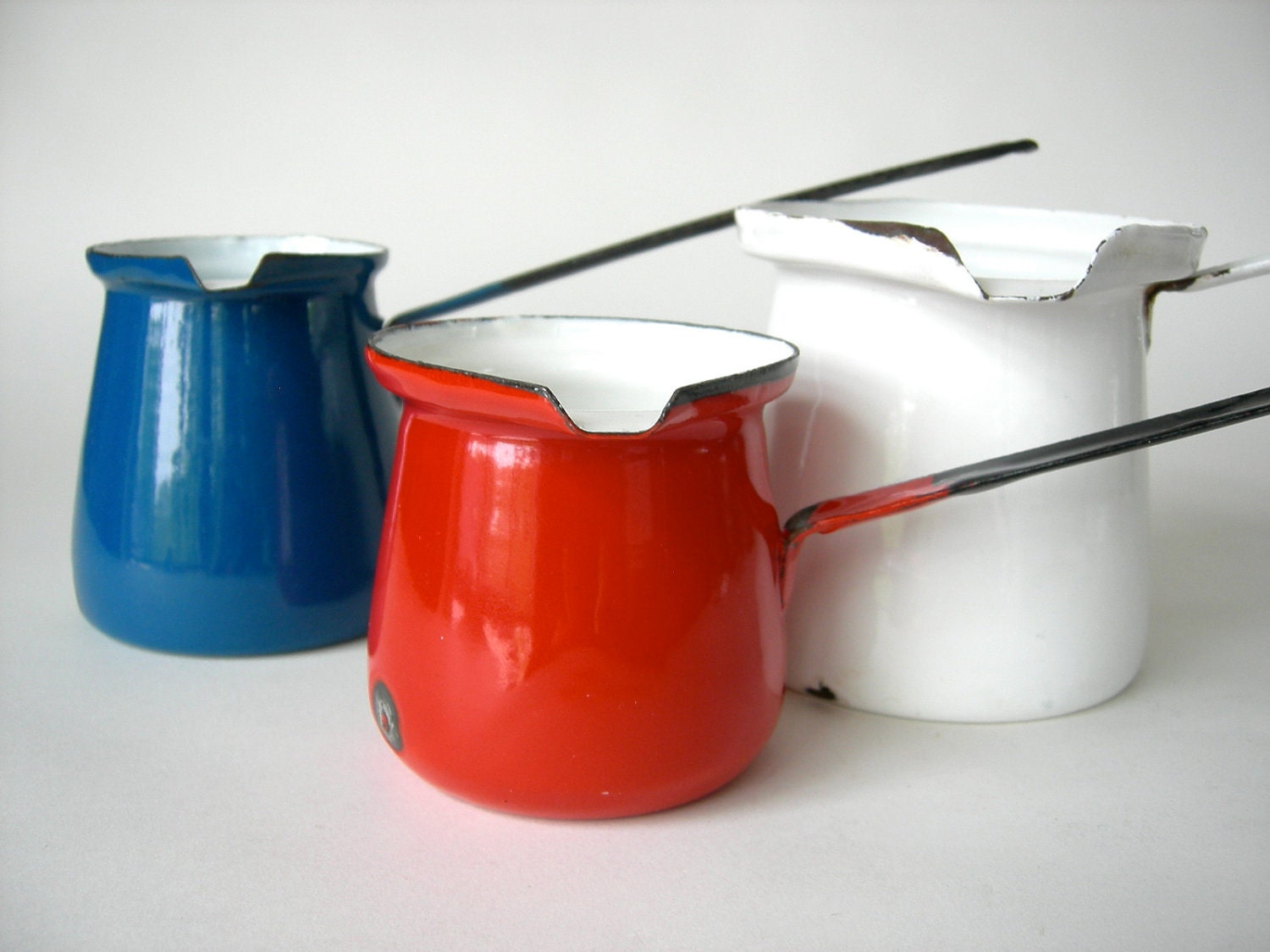 Trio of Turkish Coffee Pots