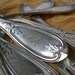 Monogrammed Olive Pattern Forks c1880