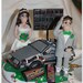 Wedding Cake Topper, Back to the Future Bride & Groom, Personalized