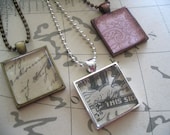 10 Square Pendant Trays....MIX and MATCH. Trays  are 1 inch...SPT