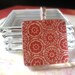 BUNDLE PACK...10...Ultra White Glass Tiles...10  Bails....10 Ball Chains...2 oz Diamond glaze
