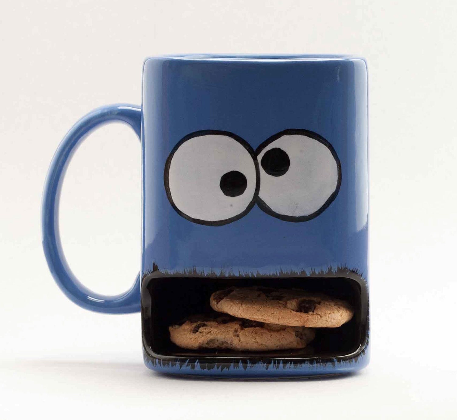 Cookie monster type dunk mug