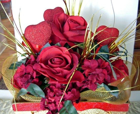 Floral Arrangement in a Tote