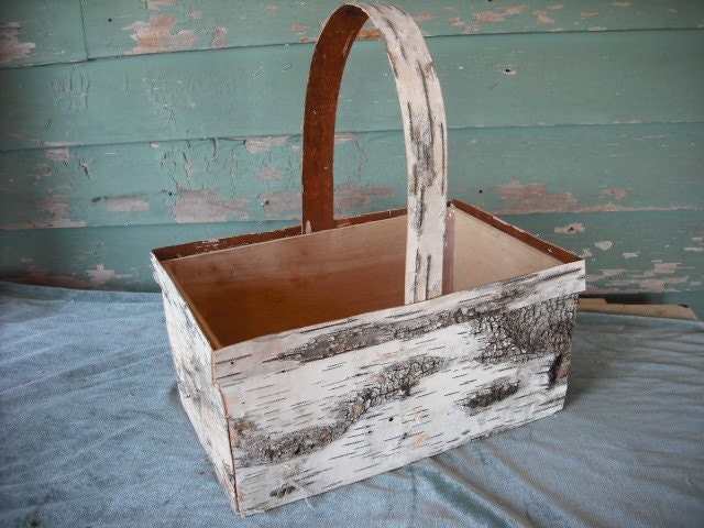 Handmade Birch Bark Basket