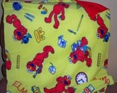 Sesame Street Elma School Days Fleece and Flannel Handmade Throw 30 x 41