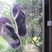 Royal Purple Flipflop Suncatcher