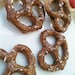 food, DIY supply Polymer clay Pretzels for 18inch dolls 6pc party theme