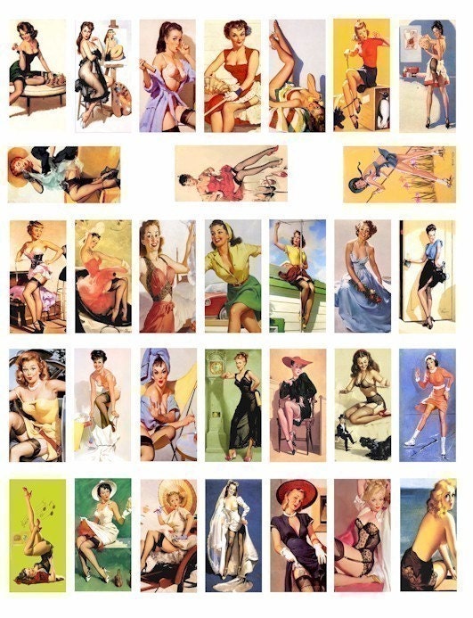 Pin Up Girls 50s 60s http://www.etsy.com/listing/62094174/pin-up-girls-models-50s-60s-women