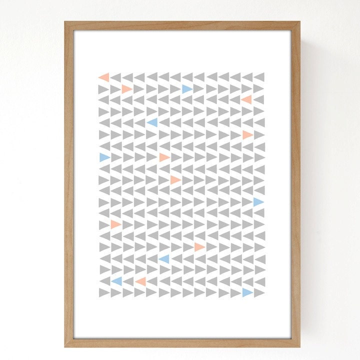 Multi-Triangles Grey (A3)