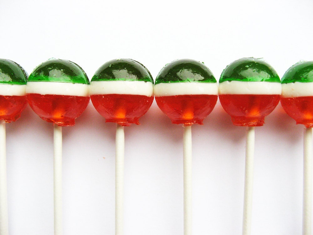 Irish flag lollipops - 6 pc - MADE TO ORDER