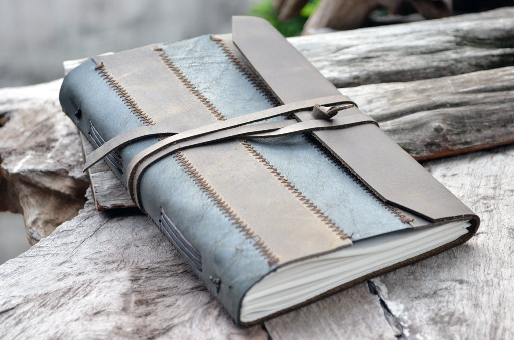 Zig Zag Leather Notebook