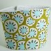 olive and aqua sunburst - quilted reusable coffee sleeve (FREE US shipping)