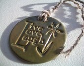 Live Love & Laugh Ceramic Ornament