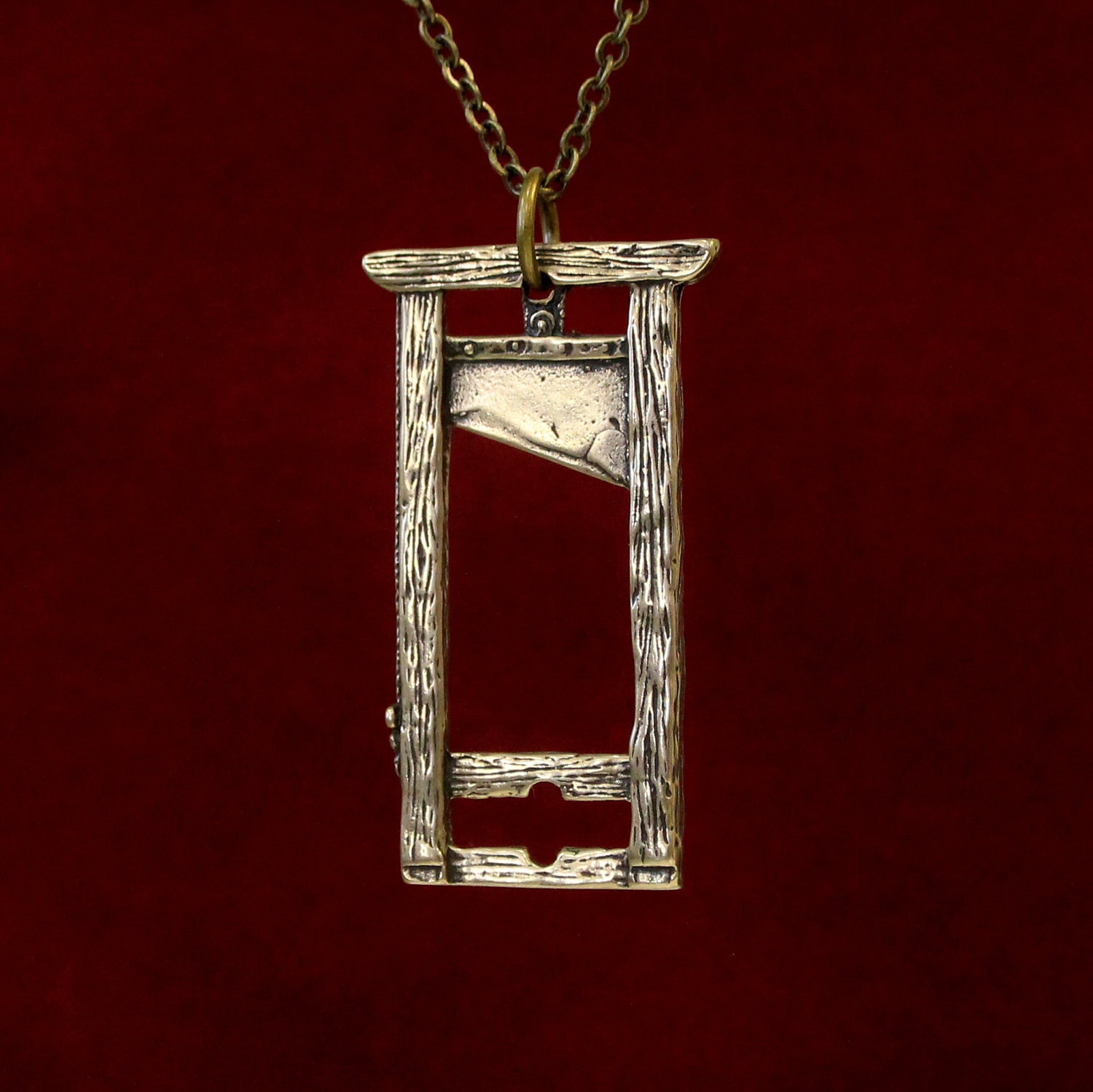 Guillotine Pendant Necklace French Guillotine Necklace in by mrd74