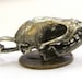 Ancient Silver Metal Bat Skull Necklace