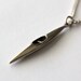 Miniature Kayak Pendant Necklace in Solid White Bronze